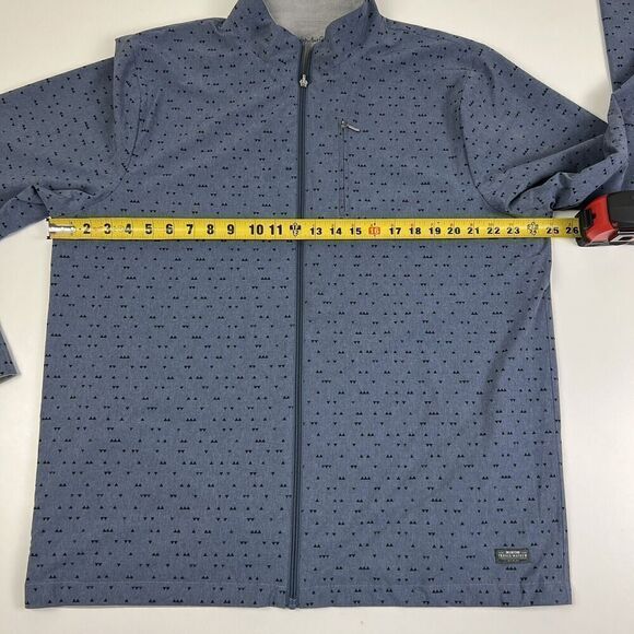 Travis Mathew Reversible Jacket Mens Gray Blue Long Sleeve Golf Windbreaker‎ 2XL - Picture 3 of 12